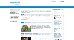 Desktop Screenshot of medicusmundi.org